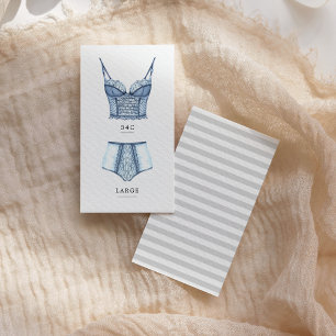 Cartão De Informações Inserir tamanho do Chá de panela de lingerie