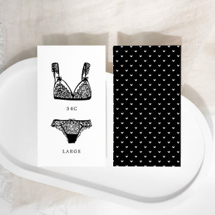 Cartão De Informações Inserir Tamanho Moderno do Chá de panela da Linger