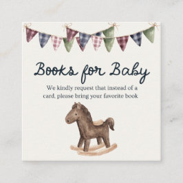 Cartão De Informações Inspired Baby Shower Book for Baby