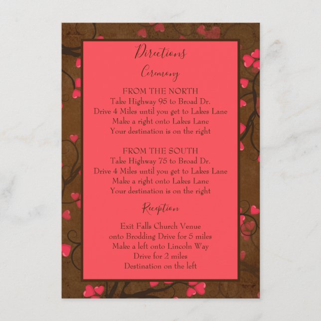 Cartão De Informações Instruções encantadoras (Frente)