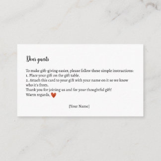 Cartão De Informações Instruções para presentes Chá de fraldas de ursos