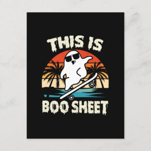 Cartão De Informações isto é alguma folha de boo halloween fantasma fofo