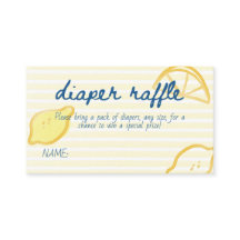 Italian Citrus Diaper Raffle Game