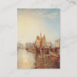 Cartão De Informações J.M.W. Turner: Porto de Dieppe Arte Romântica Refi