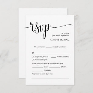 Cartão De Informações Janto de casamento moderno convida placas fechadas