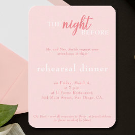 Cartão De Informações Janto de ensaio de monograma cor-de-rosa de casame