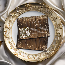 Cartão De Informações Janto de ensaio do código QR para luzes de cordas 