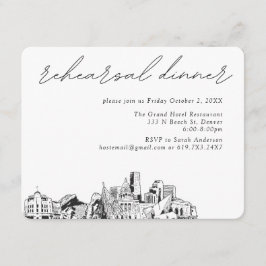 Cartão De Informações Janto Elegante Denver Wedding