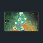 Cartão De Informações Jardim Flor Gustav Klimt<br><div class="desc">Cartões de gabinete com a pintura a óleo do Jardim Flor de Gustav Klimt (1906). Um belo jardim de flores roxas,  vermelhas,  brancas,  azuis e laranja. Um presente de excelente para fãs de Arte Nouveau e de Arte Austríaca.</div>