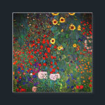 Cartão De Informações Jardim Flor Gustav Klimt<br><div class="desc">Cartões de folheto que apresentam o Jardim de Fazendas de pintura a óleo de Gustav Klimt com girassóis (1907). Um belo jardim de girassóis e belas flores azuis,  vermelhas,  roxas,  rosa e brancas. Um presente de excelente para fãs de Arte Nouveau e de Arte Austríaca.</div>
