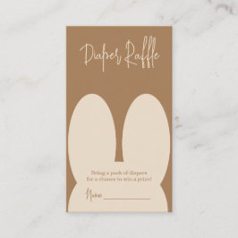 Cartão De Informações Javali de fralda de coelho bonito