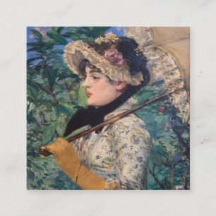 Cartão De Informações Jeanne (A Primavera) por Édouard Manet