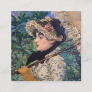 Cartão De Informações Jeanne (Primavera) Por Édouard Manet