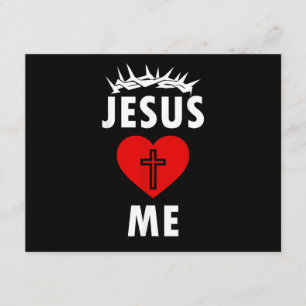 Cartão De Informações Jesus Ama ME Cristão Religioso