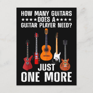 Cartão De Informações Jogador De Violão Engraçado Arte Para Homens Mulhe