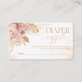 Cartão De Informações Jogo de Bilhetes de Fralda Raffle de Grama Pampas 