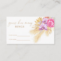 Jogo de casamento Boho grass - Adivinhe quantos an