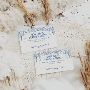 Cartão De Informações Jogo de Chá de fraldas da Enfermeira Floral Dusty