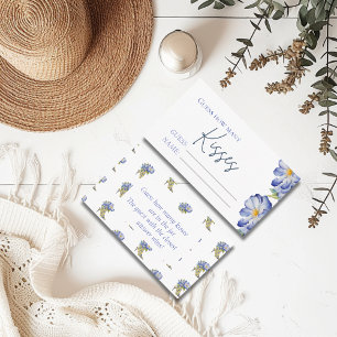 Cartão De Informações Jogo de Chá de panela Floral "Adivinha Quantos Bei