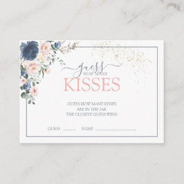 Cartão De Informações Jogo de Chá de panela Floral de Cor de Água Rosa E