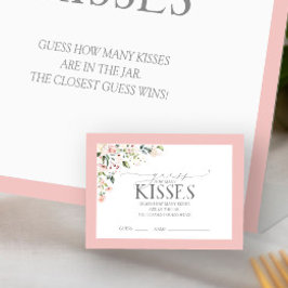 Cartão De Informações Jogo de Chá de panela Floral de Cor de Água Rosa E