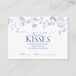 Cartão De Informações Jogo de Chá de panela Vitoriano Azul e Branco