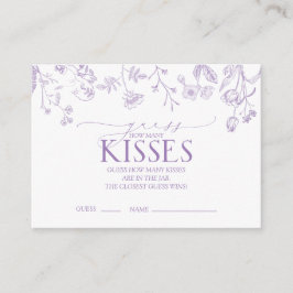 Cartão De Informações Jogo de Chá Floral da Lavanda Lilac em Francês Vit