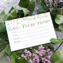 Jogo de Previsões de Bebês de Bebê Sprinkle