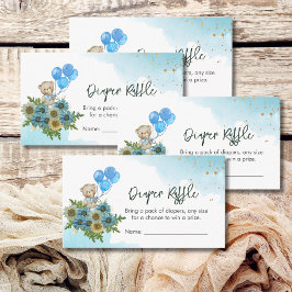 Cartão De Informações Jogo de Raffle da fralda que podemos esperar Boho 