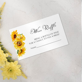 Cartão De Informações Jogo de Rifa de Vinho | Chá de Noiva do Outono Gir