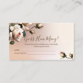 Cartão De Informações Jogo para Chá de Noiva Tea Rose