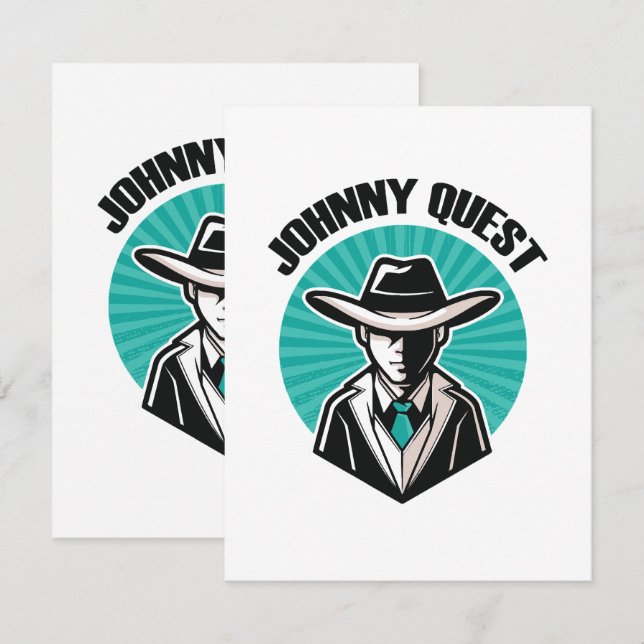 Cartão De Informações Jonny Quest (Frente/Verso)