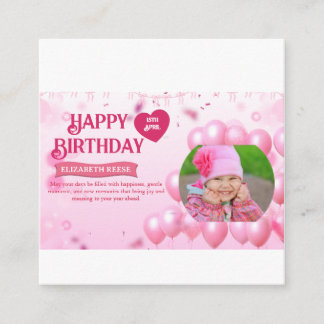 Cartão De Informações Jump and Play Birthday Invitation Photo Card