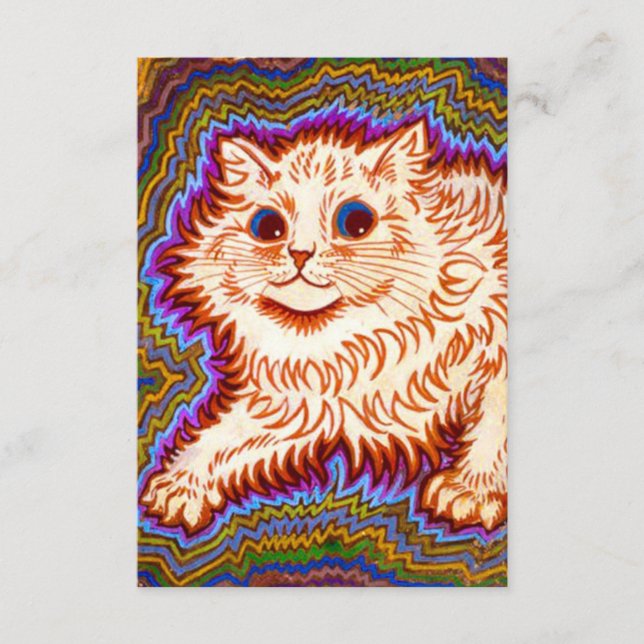 Cartão De Informações Kaleidoscope Cat (Frente)
