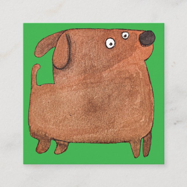 Cartão De Informações Kleiner Hund (Frente)