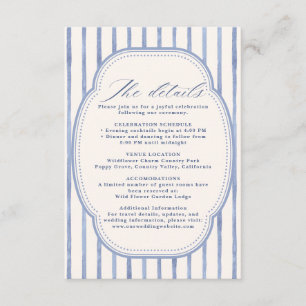 Cartão De Informações La Dolce Vita Lemon Citrus detalhes do casamento