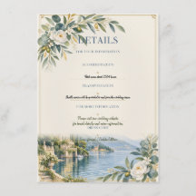 Lago de Como | Detalhes de Casamento Elegantes Azu