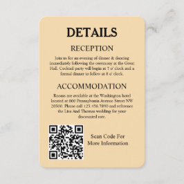 Cartão De Informações Lantern Sage Green Boho Design Wedding