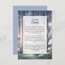 Cartão De Informações Lanternlight Sonha Floresta Encantada