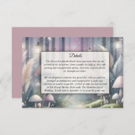 Cartão De Informações Lanternlight Sonha Floresta Encantada