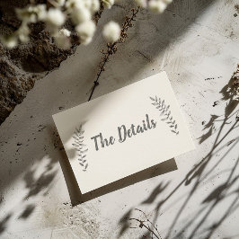 Cartão De Informações Lápis desenhados Folhas Os Detalhes