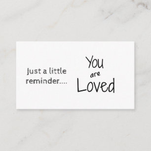 Cartão De Informações Lembrete Encoraja as placas que você ama