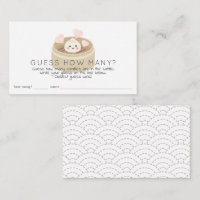 Lil Dumpling Chá de fraldas Adivinha Quantos Doces