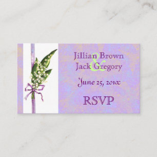 Cartão De Informações Lilly do vale BRIDAL RSVP Card