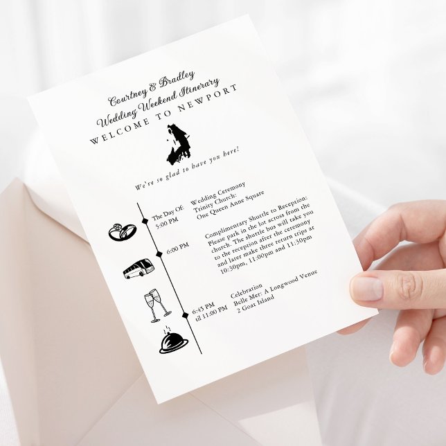 Cartão De Informações Linha do Tempo Itinerário do Final de Semana de Ca (Criador carregado)