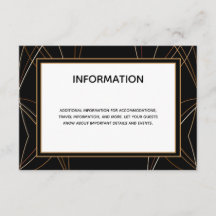 Linhas de Cobre Informações de Casamento Abstrato 