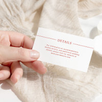 Linhas Modernas | Detalhes do Casamento Vermelho e