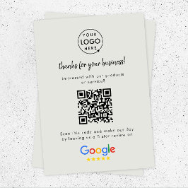 Cartão De Informações Link do Google Review | Revisões de Cinzas de QR