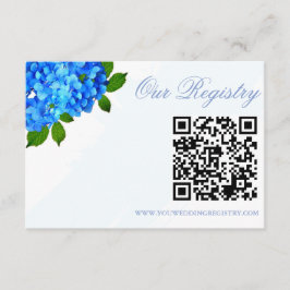 Cartão De Informações Lista de Presentes de Casamento de Flores de Hortê