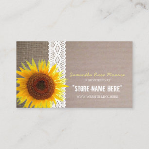 Cartão De Informações Lista de presentes de serapilheira do girassol &